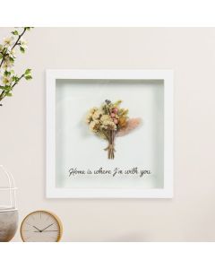 Home Is Where I'm With You Flower Plaque