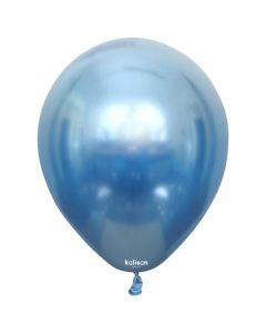 36" Mirror Chrome Blue 2ct Latex Balloons From Kalisan