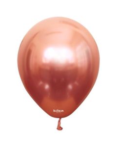 36" Mirror Chrome Rose Gold 2ct Latex Balloons From Kalisan