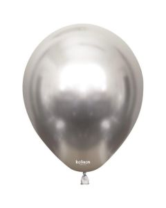 24" Mirror Chrome Silver 2ct Latex Balloons From Kalisan