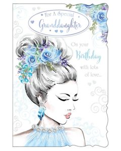 Granddaughter 8 Page Card C75 Pk6 Out of the Blue