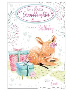 Granddaughter 8 Page Card C75 Pk6 Out of the Blue