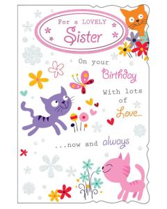 Sister 8 Page Card C75 Pk6 Out of the Blue