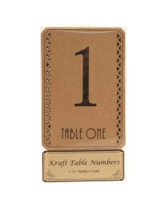 Kraft Table Numbers 1-12 APAC