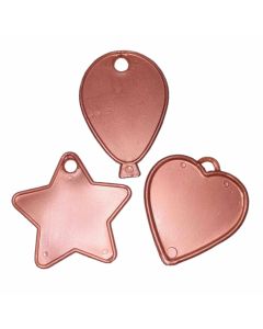 Rose Gold Mixed Shapes 100pk Sear