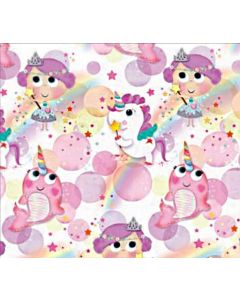 24 Sheets of Juvenile Female Gift Wrap Simon Elvin