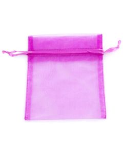 Fuchsia Medium Organza Bags Pk10 WFC