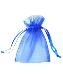 Small Organza Favour Bags Royal Blue PK10