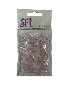 Beaded Gem Garland Pink/Silver