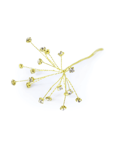 4mm Rhinestone Spray On Stems Gold