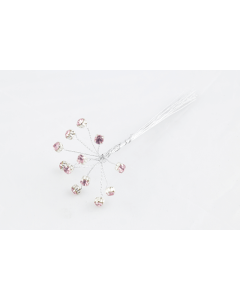 6mm Diamante Bunch Pink