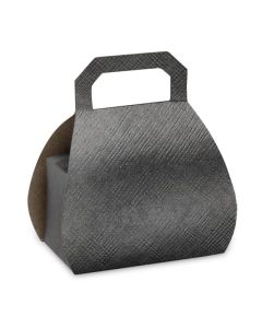 Silk Handbag Box H.80mm Black