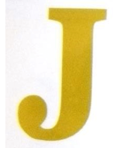 Self Adhesive Vinyl Gold Letters J