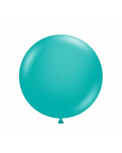 24" Teal 25ct Tuftex® 100% Natural Latex Balloons