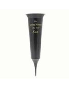 Black Spike Ilm Son Grave Vase
