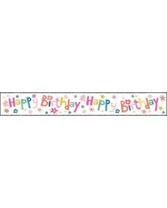 Happy Birthday P Wall Banner