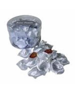 Metallic Silver Rose Petals
