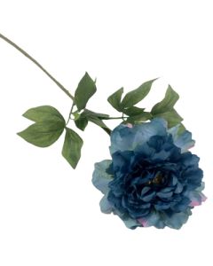 SINGLE STEM PEONY ANTIQUE BLUE - WFSF136 ANTIQUE BLUE
