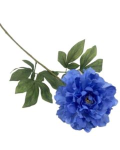 SINGLE STEM PEONY BABY BLUE - WFSF136 BABY BLUE