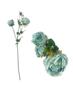 63cm Traditional English Silk Rose Antique Blue Weddings & Flowercraft