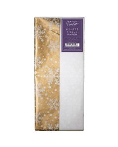 Gold/White Printed Tissue Paper Partisan
