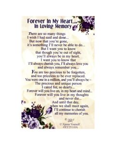 Wallet Forever In My Heart In Memory C25 Pk6 Xpress Yourself