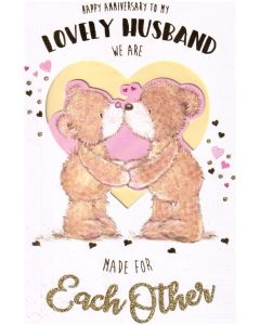 Anniversary Husband Bears C75 Pk6