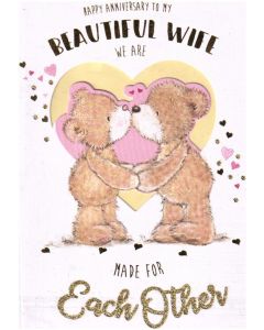 PK6 LOVE & WISHES - WIFE ANNIVERSARY - C75 CARDS  ,NETT - Y95J4200/6