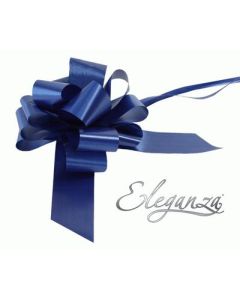 50mm Eleganza Pull Bow Navy Blue 20pk