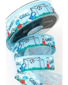 25mm Football Fan Ribbon On 25M Reel