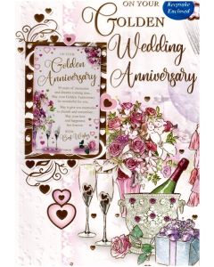 PK6 C75 CARDS GOLDEN ANNIVERSARY NEUTRAL TRAD KT7514B/04