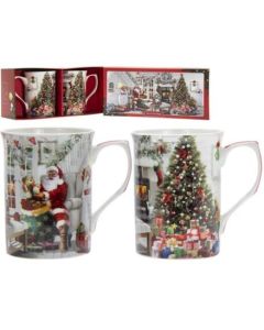 Santa Mugs Set Of 2