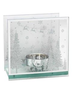 Xmas Glitter Tealight Holder