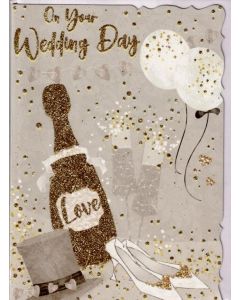 PK6 WEDDING DAY WEDDING  TRAD C50 CARDS  ,NETT (165B) - OTB - 17165B/6