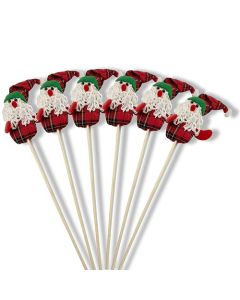Plush Santa Stick50cm Pk6