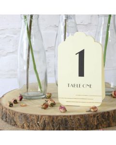 Table Numbers 1 - 12 Gold