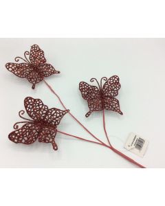 Butterfly Branch Burgundy